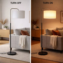 15″W x 60″H Floor Lamp with White Linen Shade – Black or Brushed Nickel Finish - 2 Pack - LEDMyPlace Load image into Gallery viewer, 15″W x 60″H Floor Lamp with White Linen Shade – Black or Brushed Nickel Finish - 2 Pack - LEDMyPlace