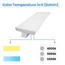 4FT Linear LED High Bay Light 165W/200W/225W Wattage Adjustable, 4000k/5000K/6500K CCT Changeable, Dip Switch, 0-10V Dim, 120-277V Input Voltage, ETL, DLC 5.1 Listed Load image into Gallery viewer, 4FT Linear LED High Bay Light 165W/200W/225W Wattage Adjustable, 4000k/5000K/6500K CCT Changeable, Dip Switch, 0-10V Dim, 120-277V Input Voltage, ETL, DLC 5.1 Listed