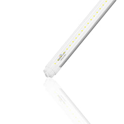 T8 8ft LED Tube/Bulb - 32/36/40/48W Wattage Adjustable, 130lm/w, 3000K/4000K/5000K/6500K CCT Changeable, Clear, R17D Base,- Ballast Bypass T8 8ft LED Tube/Bulb - 32/36/40/48W Wattage Adjustable, 130lm/w, 3000K/4000K/5000K/6500K CCT Changeable, Clear, R17D Base,- Ballast Bypass