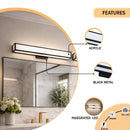 24″W x 3.5″D x 4.72″H Black LED Wall Light with Integrated 20W LED 3CCT – Hardwired - LEDMyPlace Load image into Gallery viewer, 24″W x 3.5″D x 4.72″H Black LED Wall Light with Integrated 20W LED 3CCT – Hardwired - LEDMyPlace