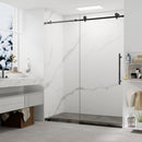 Ivanees 60"W x 32"D x 84"H - Carrara White Polished Shower Wall System (5-Piece) Load image into Gallery viewer, Ivanees 60"W x 32"D x 84"H - Carrara White Polished Shower Wall System (5-Piece)