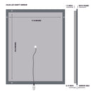 36 in. x 36 in. LED Lighted Bathroom Vanity Mirror, Anti - Fog, Touch Button, Adjustable Color Temperature & Remembrance, Wall Mounted Makeup Mirror, CRI 90+, Window Style - LEDMyPlace Load image into Gallery viewer, 36 in. x 36 in. LED Lighted Bathroom Vanity Mirror, Anti - Fog, Touch Button, Adjustable Color Temperature & Remembrance, Wall Mounted Makeup Mirror, CRI 90+, Window Style - LEDMyPlace