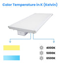 2FT Linear LED High Bay Light 60W/80W/105W Wattage Adjustable, 4000k/5000K/6500K CCT Changeable, Dip Switch, 0-10V Dim, 120-277V Input Voltage, ETL, DLC 5.1 Listed Load image into Gallery viewer, 2FT Linear LED High Bay Light 60W/80W/105W Wattage Adjustable, 4000k/5000K/6500K CCT Changeable, Dip Switch, 0-10V Dim, 120-277V Input Voltage, ETL, DLC 5.1 Listed