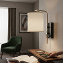 6″W x 13″H Single Wall Lamp with White Linen Shade – Matte Black or Brushed Nickel Finish - 4 Pack - LEDMyPlace Load image into Gallery viewer, 6″W x 13″H Single Wall Lamp with White Linen Shade – Matte Black or Brushed Nickel Finish - 4 Pack - LEDMyPlace