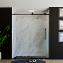 60" X 76" Armani Grey Alcove Shower Wall Kit - Shower Door / Wall System / Solid Surface Shower Base Tray with Covered Drain Load image into Gallery viewer, 60" X 76" Armani Grey Alcove Shower Wall Kit - Shower Door / Wall System / Solid Surface Shower Base Tray with Covered Drain