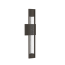 1-Light, Outdoor Wall Sconce Light, Wall Mount Lantern, 1X60W, GU10 Base, Clear Seedy Glass, a Protective Clear Acrylic Cylinder, Bronze 28 1/2" H x 4" W, Extends 4" from the wall Load image into Gallery viewer, 1-Light, Outdoor Wall Sconce Light, Wall Mount Lantern, 1X60W, GU10 Base, Clear Seedy Glass, a Protective Clear Acrylic Cylinder, Bronze 28 1/2" H x 4" W, Extends 4" from the wall