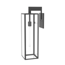 1-Light, Outdoor Wall Light, E26 Socket 1X60W, Matte Black, 25" H x 7" W. Extends 10" from the wall, Clear Glass Panels Load image into Gallery viewer, 1-Light, Outdoor Wall Light, E26 Socket 1X60W, Matte Black, 25" H x 7" W. Extends 10" from the wall, Clear Glass Panels