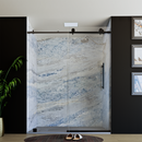 60" X 76" Armani Grey Alcove Shower Wall Kit - Shower Door / Wall System / Solid Surface Shower Base Tray with Covered Drain Load image into Gallery viewer, 60" X 76" Armani Grey Alcove Shower Wall Kit - Shower Door / Wall System / Solid Surface Shower Base Tray with Covered Drain