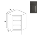 RTA - Diagonal Corner Wall Cabinets - 36"H x 24"W x 24"D - BG Load image into Gallery viewer, RTA - Diagonal Corner Wall Cabinets - 36"H x 24"W x 24"D - BG