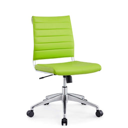 Jive Ribbed Armless Mid Back Swivel Conference Computer Chair In Mulitcolor Jive Ribbed Armless Mid Back Swivel Conference Computer Chair In Mulitcolor