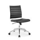 Jive Ribbed Armless Mid Back Swivel Conference Computer Chair In Mulitcolor Load image into Gallery viewer, Jive Ribbed Armless Mid Back Swivel Conference Computer Chair In Mulitcolor