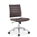 Jive Ribbed Armless Mid Back Swivel Conference Computer Chair In Mulitcolor Load image into Gallery viewer, Jive Ribbed Armless Mid Back Swivel Conference Computer Chair In Mulitcolor