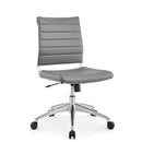 Jive Ribbed Armless Mid Back Swivel Conference Computer Chair In Mulitcolor Load image into Gallery viewer, Jive Ribbed Armless Mid Back Swivel Conference Computer Chair In Mulitcolor