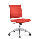 Jive Armless Mid Back Office Chair (Orange) at BUILDMyplace Load image into Gallery viewer, Jive Armless Mid Back Office Chair (Orange) at BUILDMyplace