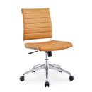 Jive Ribbed Armless Mid Back Swivel Conference Computer Chair In Mulitcolor Load image into Gallery viewer, Jive Ribbed Armless Mid Back Swivel Conference Computer Chair In Mulitcolor