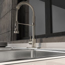 Single Handle Pull-down Sprayer Kitchen Faucet With Dual Mode Switch in Stainless Steel Load image into Gallery viewer, Single Handle Pull-down Sprayer Kitchen Faucet With Dual Mode Switch in Stainless Steel