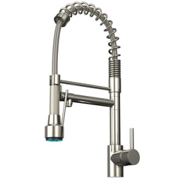 19.29 Inches Single Handle Pull-down Sprayer Kitchen Faucet With Black Plate 19.29 Inches Single Handle Pull-down Sprayer Kitchen Faucet With Black Plate
