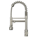 19.29 Inches Single Handle Pull-down Sprayer Kitchen Faucet With Black Plate Load image into Gallery viewer, 19.29 Inches Single Handle Pull-down Sprayer Kitchen Faucet With Black Plate