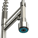 19.29 Inches Single Handle Pull-down Sprayer Kitchen Faucet With Black Plate Load image into Gallery viewer, 19.29 Inches Single Handle Pull-down Sprayer Kitchen Faucet With Black Plate