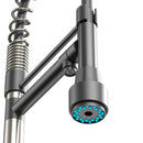 19.29 Inches Single Handle Pull-down Sprayer Kitchen Faucet With Black Plate Load image into Gallery viewer, 19.29 Inches Single Handle Pull-down Sprayer Kitchen Faucet With Black Plate