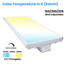2FT Linear LED High Bay Light 60W/80W/105W Wattage Adjustable, 4000k/5000K/6500K CCT Changeable, Dip Switch, 0-10V Dim, 120-277V Input Voltage, ETL, DLC 5.1 Listed Load image into Gallery viewer, 2FT Linear LED High Bay Light 60W/80W/105W Wattage Adjustable, 4000k/5000K/6500K CCT Changeable, Dip Switch, 0-10V Dim, 120-277V Input Voltage, ETL, DLC 5.1 Listed