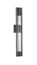 1-Light, Outdoor Wall Sconce Light, Wall Mount Lantern, 1X60W, GU10 Base, Clear Seedy Glass, a Protective Clear Acrylic Cylinder, Bronze 28 1/2" H x 4" W, Extends 4" from the wall Load image into Gallery viewer, 1-Light, Outdoor Wall Sconce Light, Wall Mount Lantern, 1X60W, GU10 Base, Clear Seedy Glass, a Protective Clear Acrylic Cylinder, Bronze 28 1/2" H x 4" W, Extends 4" from the wall