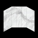 Ivanees 60"W x 32"D x 84"H - Arbescato Polished Shower Wall System (5-Piece) Load image into Gallery viewer, Ivanees 60"W x 32"D x 84"H - Arbescato Polished Shower Wall System (5-Piece)