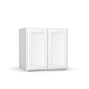 RTA - Liberty Shaker White - Vanity Sink Base Cabinets - 24"W x 22.75"H x 21"D Load image into Gallery viewer, RTA - Liberty Shaker White - Vanity Sink Base Cabinets - 24"W x 22.75"H x 21"D