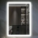 24 in. x 36 in. LED Lighted Bathroom Vanity Mirror, On/Off Touch Switch & CCT Changeable With Remembrance, Anti-Fog Mirror, Wall Mounted Makeup Vanity Mirror, Window Style Load image into Gallery viewer, 24 in. x 36 in. LED Lighted Bathroom Vanity Mirror, On/Off Touch Switch & CCT Changeable With Remembrance, Anti-Fog Mirror, Wall Mounted Makeup Vanity Mirror, Window Style