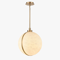1 Light Mini Pendant Brass finish Hardware with Faux Alabaster, Pendant Lighting, E26 Base 1 Light Mini Pendant Brass finish Hardware with Faux Alabaster, Pendant Lighting, E26 Base
