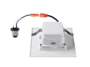 4" Square LED Downlight, 10W, 5CCT Changeable:27K/30K/35K/40K/50K, 120V AC, Baffle Aluminum Trim, Damp Rated Load image into Gallery viewer, 4" Square LED Downlight, 10W, 5CCT Changeable:27K/30K/35K/40K/50K, 120V AC, Baffle Aluminum Trim, Damp Rated