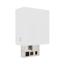 1-Light, Decorative Wall Sconces Fixtures, Satin Nickel Finish with White shade, Dimension: W7"xD4"xH11", 1 usb,1 switch and 1 outlet Load image into Gallery viewer, 1-Light, Decorative Wall Sconces Fixtures, Satin Nickel Finish with White shade, Dimension: W7"xD4"xH11", 1 usb,1 switch and 1 outlet
