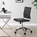 Jive Ribbed Armless Mid Back Swivel Conference Computer Chair In Mulitcolor Load image into Gallery viewer, Jive Ribbed Armless Mid Back Swivel Conference Computer Chair In Mulitcolor