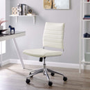 Jive Ribbed Armless Mid Back Swivel Conference Computer Chair In Mulitcolor Load image into Gallery viewer, Jive Ribbed Armless Mid Back Swivel Conference Computer Chair In Mulitcolor