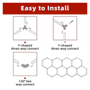 Hexagon LED Garage Light, 8 Hex Kit (35pcs), 6w/pc (Total Power 210W), 6500K, 120 - 130lm/w, AC100 - 277v,IP44, CRI:>80, For Garage, Shop, Gym, Basement, Barbershop, Warehouse, Car Detailing Shop - LEDMyPlace Load image into Gallery viewer, Hexagon LED Garage Light, 8 Hex Kit (35pcs), 6w/pc (Total Power 210W), 6500K, 120 - 130lm/w, AC100 - 277v,IP44, CRI:>80, For Garage, Shop, Gym, Basement, Barbershop, Warehouse, Car Detailing Shop - LEDMyPlace