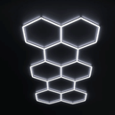 Hexagon LED Garage Light, 8 Hex Kit (35pcs), 6w/pc (Total Power 210W), 6500K, 120 - 130lm/w, AC100 - 277v,IP44, CRI:>80, For Garage, Shop, Gym, Basement, Barbershop, Warehouse, Car Detailing Shop - LEDMyPlace Load image into Gallery viewer, Hexagon LED Garage Light, 8 Hex Kit (35pcs), 6w/pc (Total Power 210W), 6500K, 120 - 130lm/w, AC100 - 277v,IP44, CRI:>80, For Garage, Shop, Gym, Basement, Barbershop, Warehouse, Car Detailing Shop - LEDMyPlace