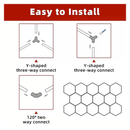 Hexagon LED Garage Lights with Rectangle Frame, 14 Hex Kit (57pcs), 6w/pc (Total Power 534W), 6500K, 120 - 130lm/w, AC100 - 277v,IP44, CRI:>80, For Garage, Shop, Gym, Basement, Barbershop, Warehouse - LEDMyPlace Load image into Gallery viewer, Hexagon LED Garage Lights with Rectangle Frame, 14 Hex Kit (57pcs), 6w/pc (Total Power 534W), 6500K, 120 - 130lm/w, AC100 - 277v,IP44, CRI:>80, For Garage, Shop, Gym, Basement, Barbershop, Warehouse - LEDMyPlace