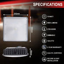 LED Canopy Light with 30W - 70W Selectable Wattage & 3000K - 5000K CCT – Bronze - LEDMyPlace Load image into Gallery viewer, LED Canopy Light with 30W - 70W Selectable Wattage & 3000K - 5000K CCT – Bronze - LEDMyPlace