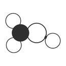 modern-flushmount-led-circle-4-rings-41w-3000k-2986lm Load image into Gallery viewer, modern-flushmount-led-circle-4-rings-41w-3000k-2986lm