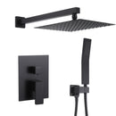 12 Inch Shower Head With Hand Held Combo - Brass Material Finish Load image into Gallery viewer, 12 Inch Shower Head With Hand Held Combo - Brass Material Finish