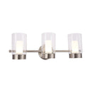 Bathroom Light Fixtures, 4000K, Dimmable, Brushed Nickel Finish,  Wall Mount, Damp Location, Vanity Lighting Load image into Gallery viewer, Bathroom Light Fixtures, 4000K, Dimmable, Brushed Nickel Finish,  Wall Mount, Damp Location, Vanity Lighting