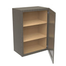 Elegant Smoky Grey - Single Door Wall Cabinet | 21"W x 30"H x 12"D Load image into Gallery viewer, Elegant Smoky Grey - Single Door Wall Cabinet | 21"W x 30"H x 12"D