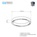 led-ring-flush-mount-ceiling-light-dimmable Load image into Gallery viewer, led-ring-flush-mount-ceiling-light-dimmable