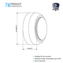 unique-wall-sconce-7w-3000k-dimmable Load image into Gallery viewer, unique-wall-sconce-7w-3000k-dimmable