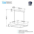 1-light-square-chandelier-lighting-70w-3000k-brown-pendant-lighting Load image into Gallery viewer, 1-light-square-chandelier-lighting-70w-3000k-brown-pendant-lighting