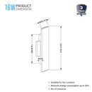 2-lights-indoor-rectangular-wall-sconce Load image into Gallery viewer, 2-lights-indoor-rectangular-wall-sconce