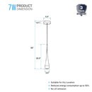 pyramid-shaped-7w-3000k-pendant-lighting Load image into Gallery viewer, pyramid-shaped-7w-3000k-pendant-lighting