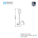 led-wall-sconce-3w-head-3000k-black-wall-sconces-lighting Load image into Gallery viewer, led-wall-sconce-3w-head-3000k-black-wall-sconces-lighting