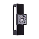 black-aluminum-led-outdoor-wall-cylinder-light Load image into Gallery viewer, black-aluminum-led-outdoor-wall-cylinder-light