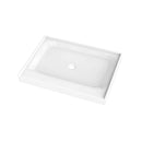 Acrylic Shower Pan Center Drain- Single Threshold - Resin and Fiberglass - 48 X36 X 5.5 Load image into Gallery viewer, Acrylic Shower Pan Center Drain- Single Threshold - Resin and Fiberglass - 48 X36 X 5.5